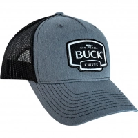 Бейсболка Buck Gray Logo Patch Cap, серо-черная купить в Бресте