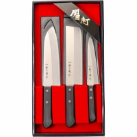 Набор из 3-х кухонных ножей Fuji Cutlery Tojiro, заточка #3000 купить в Бресте