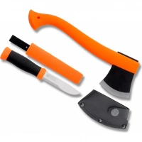 Набор Morakniv Outdoor Kit Orange, нож Morakniv 2000 нержавеющая сталь, цвет оранжевый + топор купить в Бресте