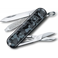 Нож перочинный Victorinox  Classic, сталь X55CrMo14, рукоять Cellidor®, синий камуфляж купить в Бресте