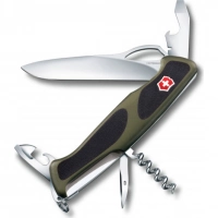 Нож перочинный Victorinox RangerGrip 61 0.9553.MC4 130мм 11 функций чёрно-зеленый купить в Бресте