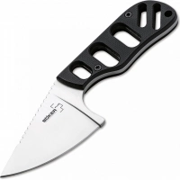 Нож с фиксированным клинком шейный Chad Los Banos Design SFB Neck, Boker Plus 02BO321, сталь 440C Satin, рукоять стеклотекстолит G10 купить в Бресте