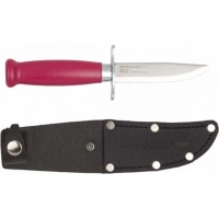 Нож с фиксированным лезвием Morakniv Scout 39 Safe Cerise, сталь Sandvik 12С27, рукоять береза, розовый купить в Бресте