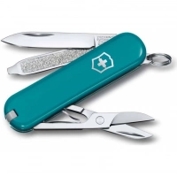 Нож Victorinox Classic SD Colors, Mountain Lake (0.6223.23G) бирюзовый, 7 функций 58мм купить в Бресте