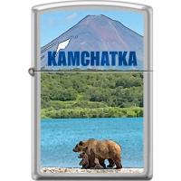 Зажигалка ZIPPO Камчатка с покрытием Satin Chrome™ купить в Бресте